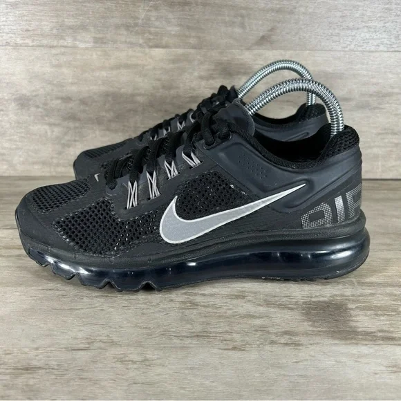 Nike Air Max Plus Running Training Sneakers Triple Black Women 7 - Picture 5 of 10
